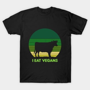 I Eat Vegans Vintage Sunset T-Shirt